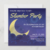 Soirée Pyjama | Invitation Anniversaire Soirée Pyj (Devant)