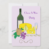 Soirée raffinée & vins Thème Fête Invitation (Devant)