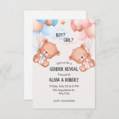 soirée révélatrice, invitation (Devant / Derrière)