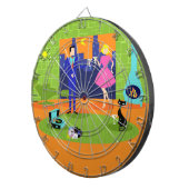 Soirée romantique rétro Cible de flechettes couple (Devant droit)