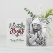 Soirée silencieuse Oui Bonne carte de Noël (Debout devant)