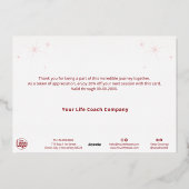 Soirée Sky Foil Accents Carte de vacances de Noël (Verso)