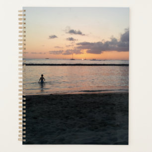 Soirée Sunset Plage tropicale Waikiki Oahu Hawaii
