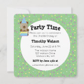 Soirée Teddy Bear Anniversaire Invitation (Devant)