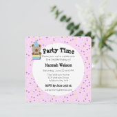 Soirée Teddy Bear Anniversaire Invitation (Debout devant)