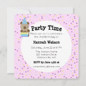Soirée Teddy Bear Anniversaire Invitation (Devant)
