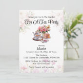 Soirée thé/Personnaliser Invitation (Debout devant)