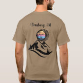 Soirée Ventée Soleil Sur Les Montagnes T-Shirt (Dos)