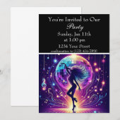 Soirées Disco : Invitation à la fête Electric Move (Devant / Derrière)