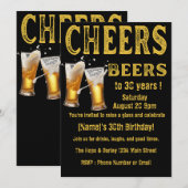 Soirées et bières 30e anniversaire Invitation de f (Devant / Derrière)