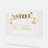 Soirées et bières à 75 ans fête d'anniversaire (Angle)