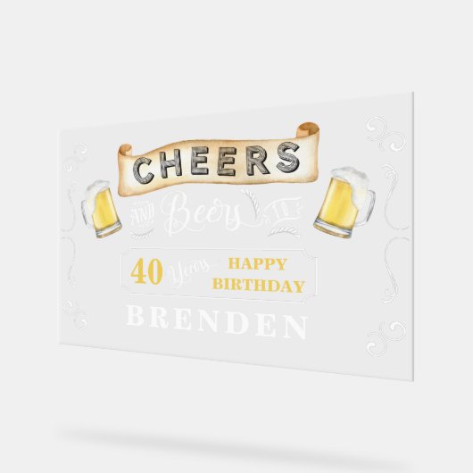 Soirées et bières jusqu'à 40 ans fête d'anniversai (Angle)