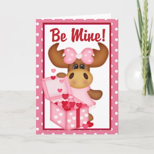 Sois À Moi ! Carte d'orignal Valentine's Day d4 (Devant)