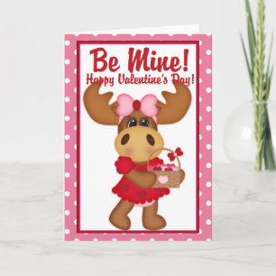 Sois À Moi ! Carte Heureuse Sainte-Valentin Moose 