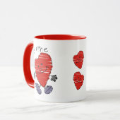 "Sois à moi !" Joyeuse Mug de la Saint-Valentin (Devant gauche)