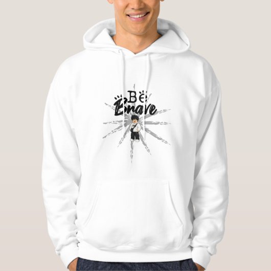 ​Sois Brave Avatar de Gamer Mignon Sweat à Capuche (Devant)