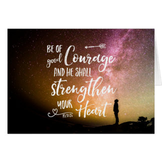Sois de Bonne Courage ciel nocturne - Psaume 31:24