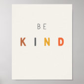 sois gentil. Poster et impression (Devant)