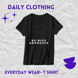 Sois gentille avocate, T-shirt femme noire