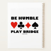 Sois humble Play Bridge Quatre combinaisons de car (Dos)
