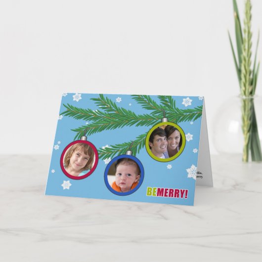 Sois Joyeux ! Carte de voeux de Noël (Devant)