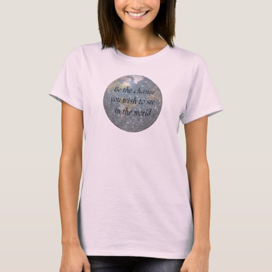 Sois le changement... T-shirt bio (Devant)