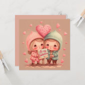 Sois ma carte de la Saint-Valentin (Devant/Arrière en situation)