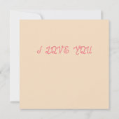 Sois ma carte valentine (Dos)