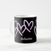 Sois ma Valentine Triple Heart Mug (Devant gauche)