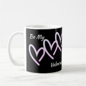 Sois ma Valentine Triple Heart Mug (Gauche)