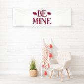 Sois Mien Bannière de vinyle pour la Saint-Valenti (En situation)