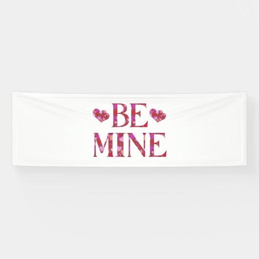 Sois Mien Bannière de vinyle pour la Saint-Valenti (Horizontal)