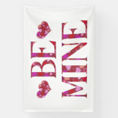 Sois Mien Bannière de vinyle pour la Saint-Valenti (Verticale)