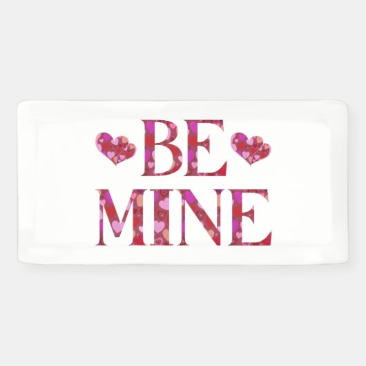 Sois Mien Bannière Vinyle 2x1 Saint Valentin (Horizontal)
