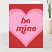 Sois Mien Carte de la Saint-Valentin en Forme de C (Devant)