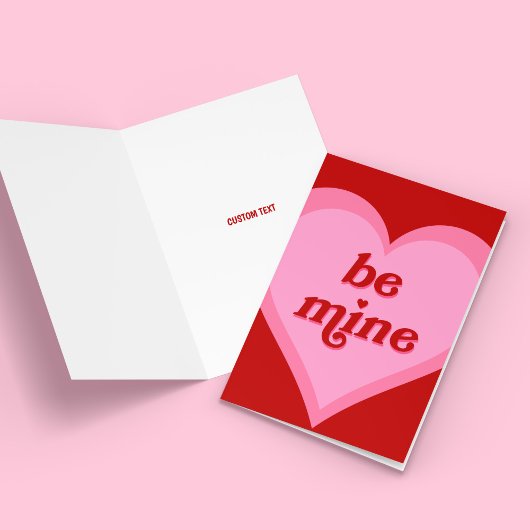 Sois Mien Carte de la Saint-Valentin en Forme de C