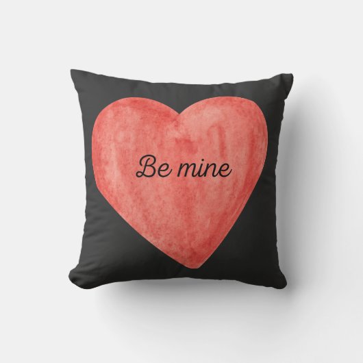 "Sois Mien" Coussin de Lancer (Recto)