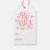 Sois Mien Étiquettes de Saint-Valentin Cœur Rose T (Devant)