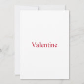 Sois Mien Invitation à la Saint-Valentin (Dos)