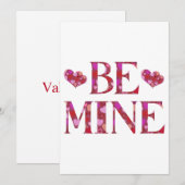 Sois Mien Invitation à la Saint-Valentin (Devant / Derrière)