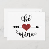 Sois Mienne - Carte de la Saint-Valentin (Devant / Derrière)