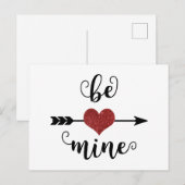 Sois Mienne - Carte de Saint-Valentin (Devant / Derrière)