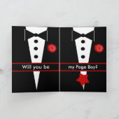 Sois mon garçon d'honneur CARTE NOM PERSONNALISÉ T (Intérieur)