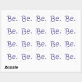 Sois. Stickers Abstraits en bleu blanc (Feuille)