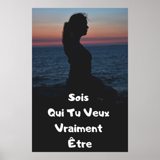 "Sois Toi" Affiche Citation Positive-Poster (Devant)