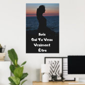 "Sois Toi" Affiche Citation Positive-Poster (Bureau à domicile)