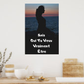 "Sois Toi" Affiche Citation Positive-Poster (Cuisine)