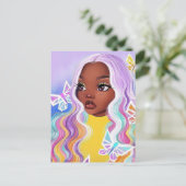 Sois Toi ! Carte postale à puces colorées/à puces  (Debout devant)