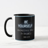 Sois Toi-Même Deux Tone Mug Noir (Gauche)