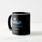 Sois Toi-Même Deux Tone Mug Noir (Devant gauche)